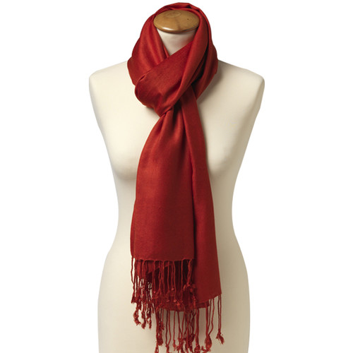 Roter Viskose Schal  (1)