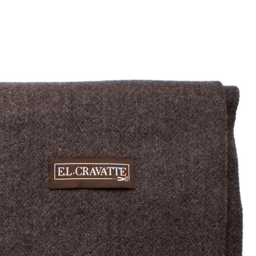 Dunkelgraue Melange Winterschal (2)