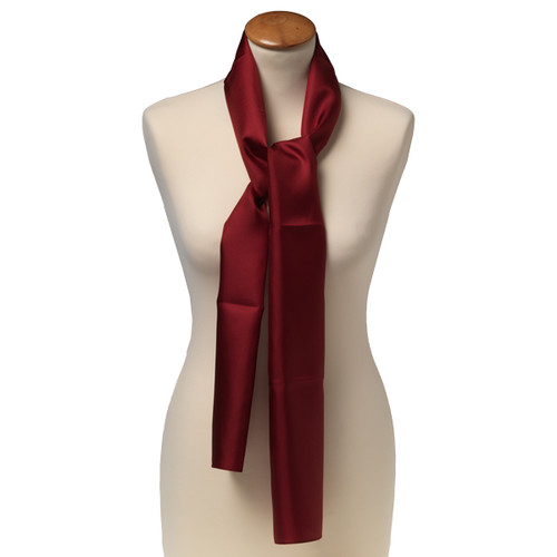 Seidenschal bordeaux - Rechteckig (1)