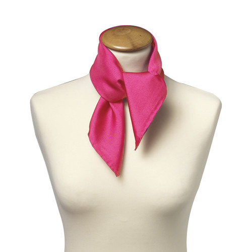 Grellrosa Nickituch - Viereckig (2)