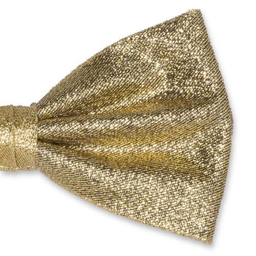 Herren Fliege gold Glitzer (2)