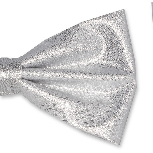 Herren Fliege silber Glitzer (2)