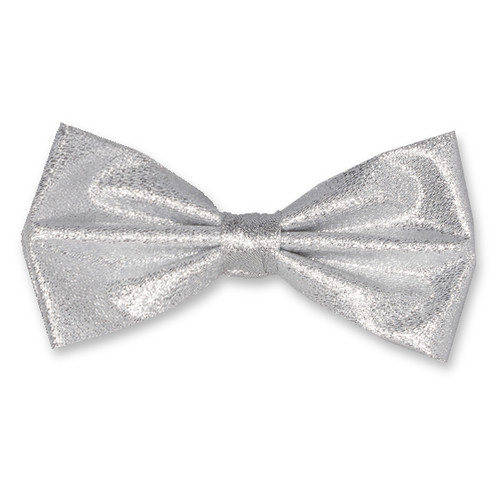 Herren Fliege silber Glitzer (1)