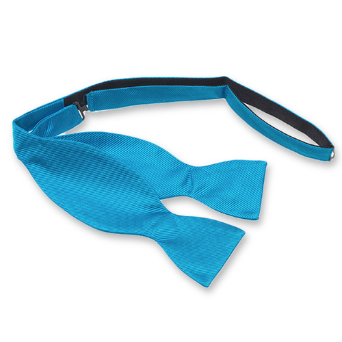 Grellblaue Fliege zum Selberbinden (1)