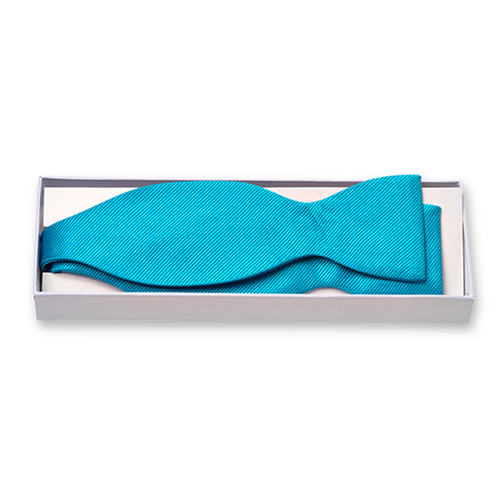 Türkise Fliege zum Selberbinden (2)