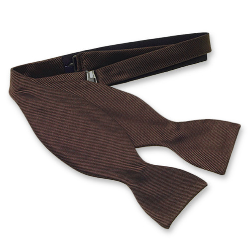 Dunkelbraune Fliege zum Selberbinden (1)