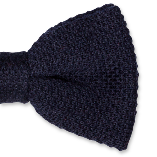 Dunkelblaue Strickfliege (2)