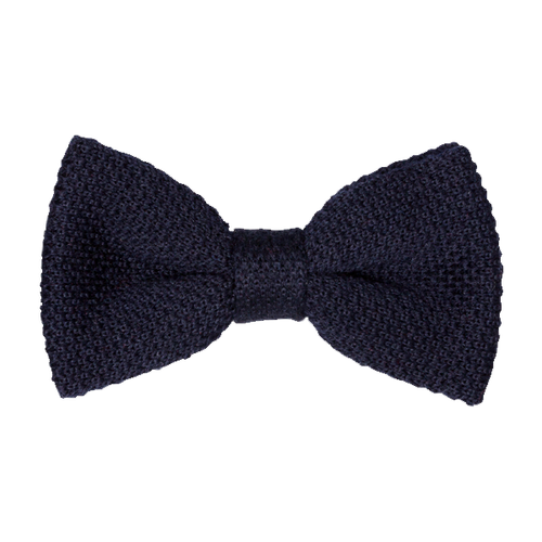 Dunkelblaue Strickfliege (1)