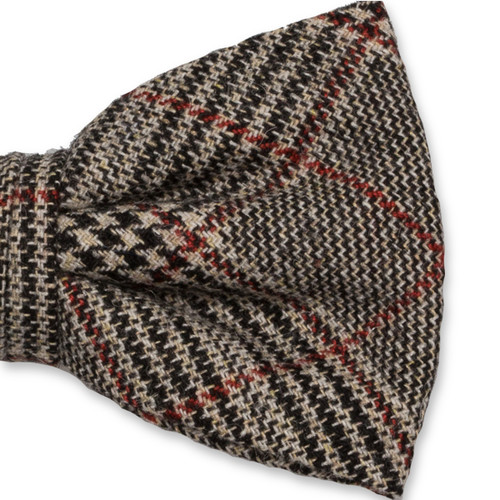 Karierte Wollfliege schwarz/ braun (2)