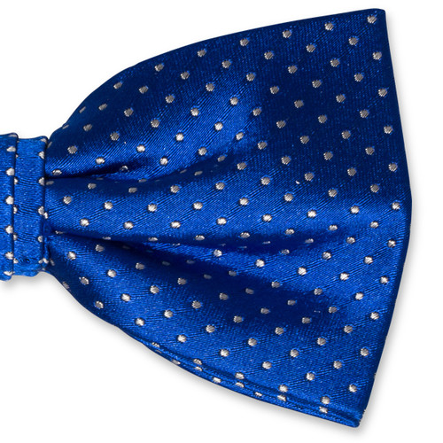 Blaue Herrenfliege mit Pünktchen (2)