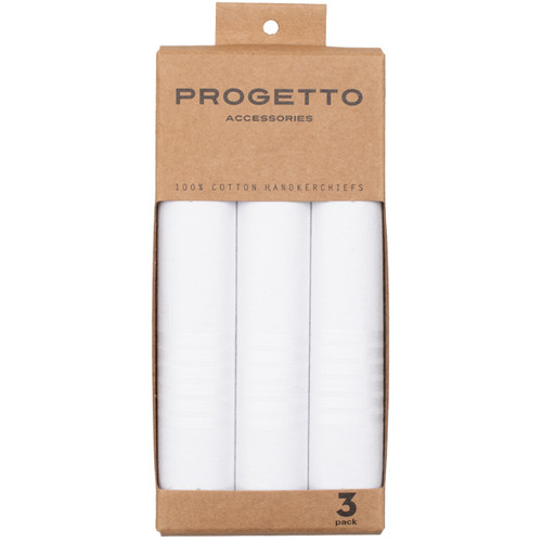 Herrentaschentücher - Weiß - 3-Pack (1)