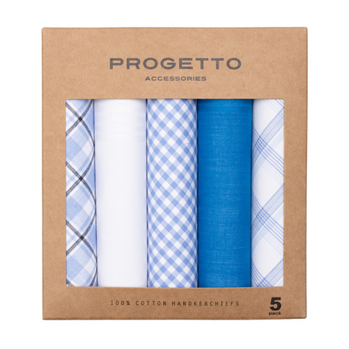Herrentaschentücher - Hellblau  (1)
