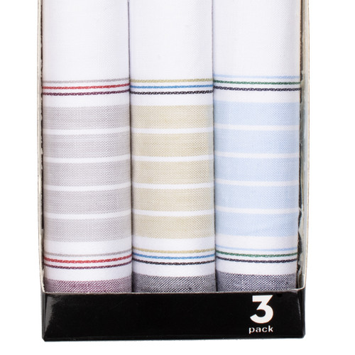 Herrentaschentücher - Streifen Weißes  (2)