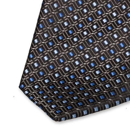 Business Krawatte schwarz blau (2)