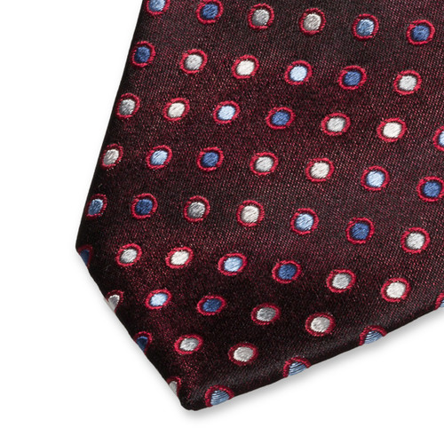 Schwarze Krawatte mit roten Punkten (2)