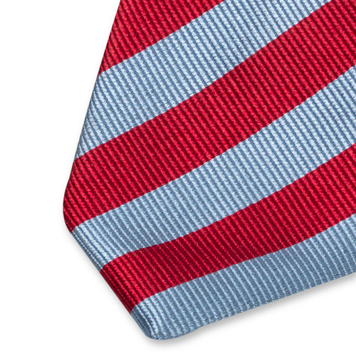 Streifenkrawatte blau/rot (2)