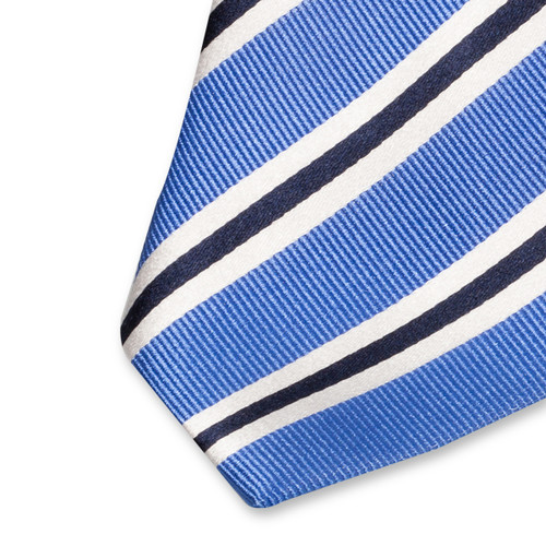 Blaue Krawatte Streifendessin (2)