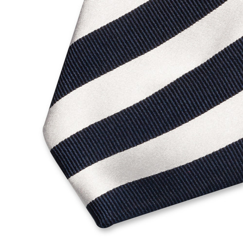 Krawatte dunkelblau/weiß (2)