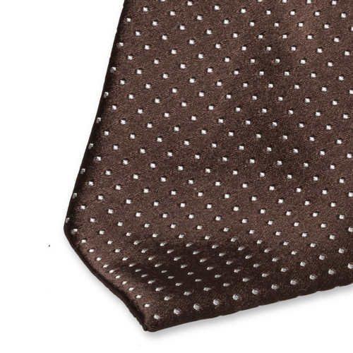 Krawatte Punkte Braun (2)
