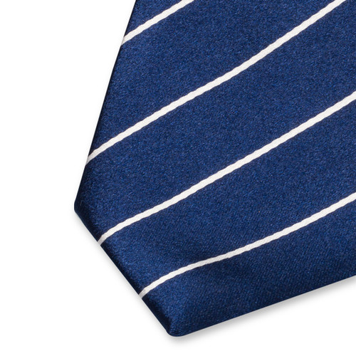 Dunkelblaue Krawatte Satin (2)