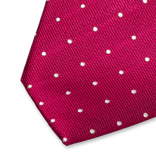 Krawatte Polka Dot Fuchsia (2)