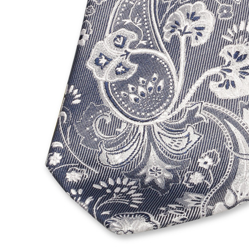 Paisley Krawatte grau (2)