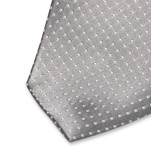 Krawatte Punkte Grau (2)
