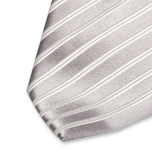 Graue Streifenkrawatte (2)