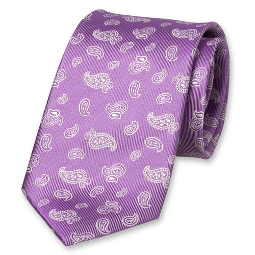 Paisley Krawatte violett (1)