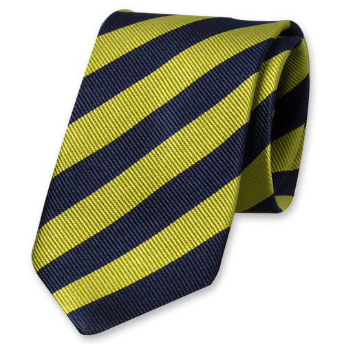 Streifenkrawatte limettengrün/dunkelblau (1)
