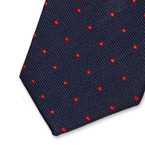 Krawatte Polka Dot Dunkelblau (2)