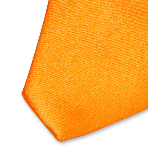 Orange Satin Krawatte (2)