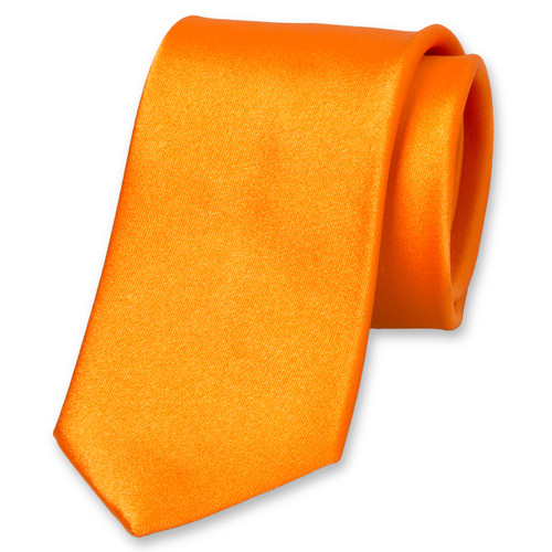 Orange Satin Krawatte (1)