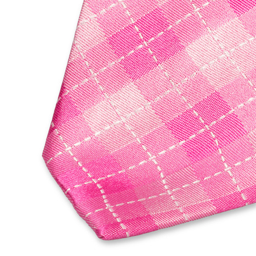 Karo Krawatte rosa (2)