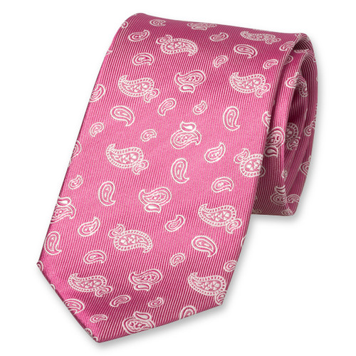 Paisley Krawatte rosa (1)
