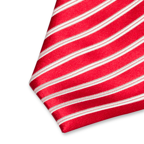 Rote Streifenkrawatte (2)