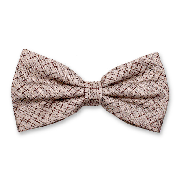 Beige Bouclé-Fliege (1)