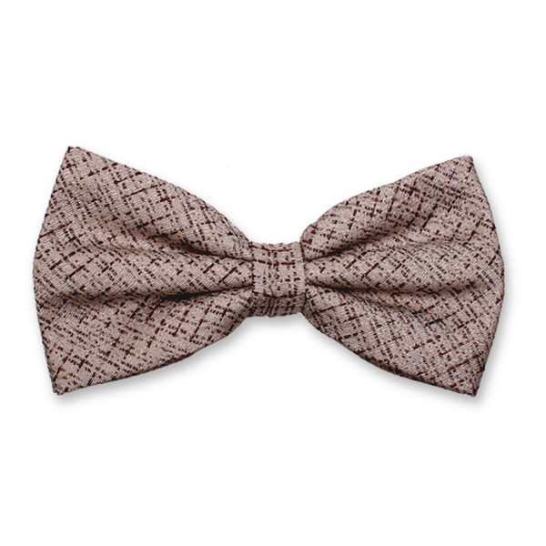 Braune Bouclé-Fliege (1)