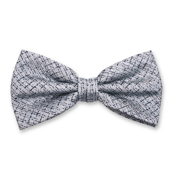 Blaue Bouclé-Fliege (1)