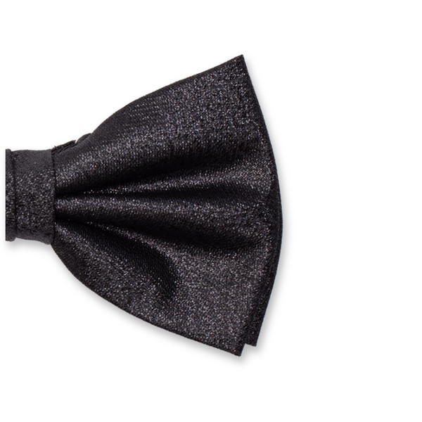 Herren Fliege Schwarz Glitzer (2)