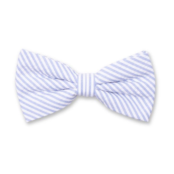 Seersucker Fliege - Hellblau (1)