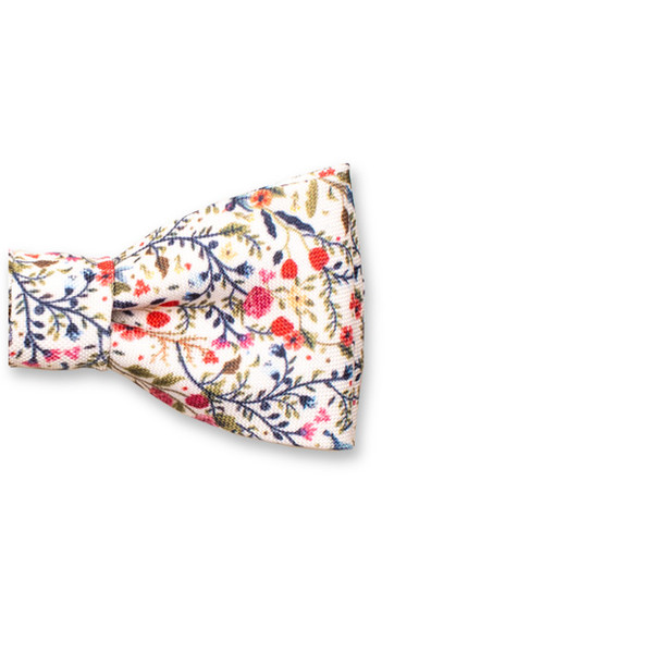 Kinderfliege Grün-Rot geblümt (2)