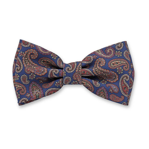 Blaue Paisley-Fliege (1)