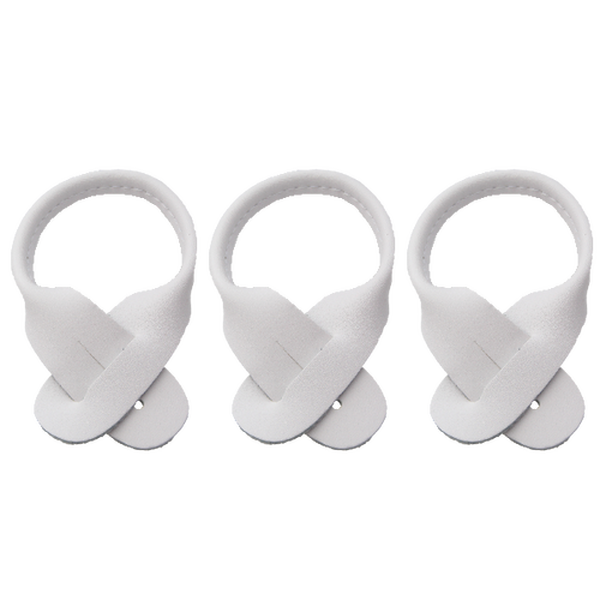 Weiße Lederschlaufen (1)