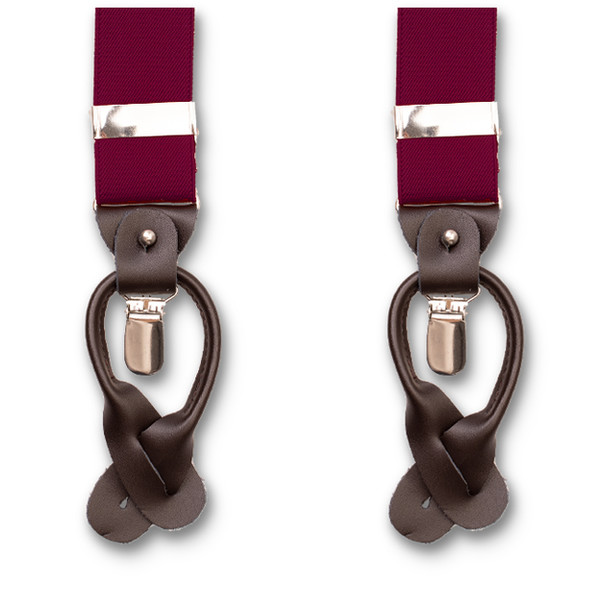 Luxuriöse Weinrote Hosenträger (1)