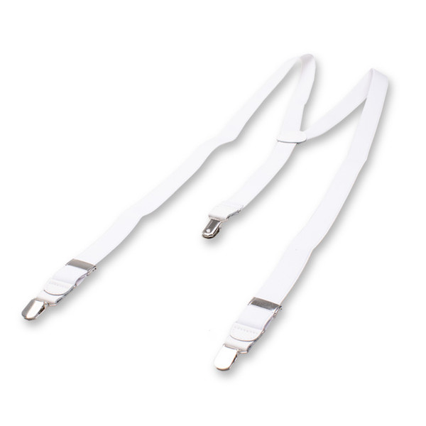 Schmale weiße Hosenträger (3)