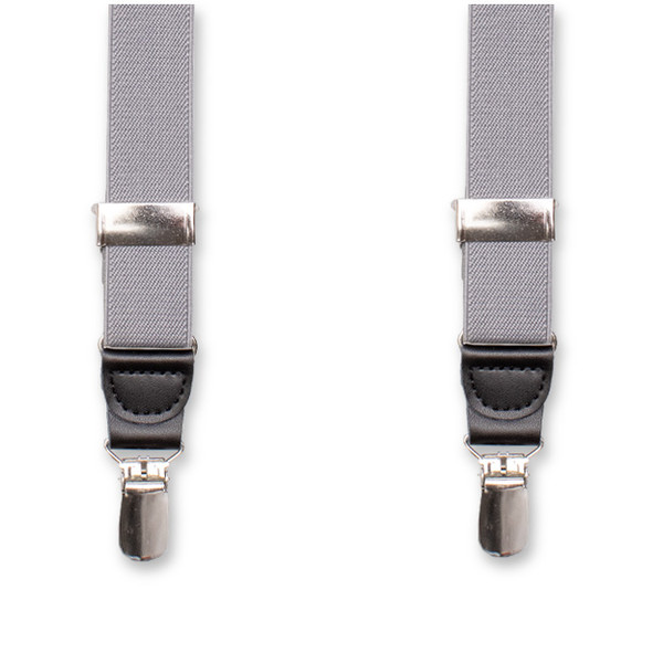 Schmale hellgraue Hosenträger (1)