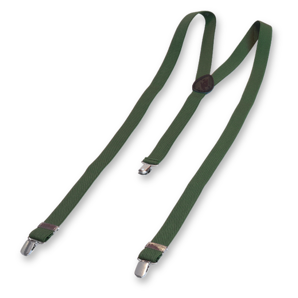Dunkelgrüne Damen Hosenträger (2)