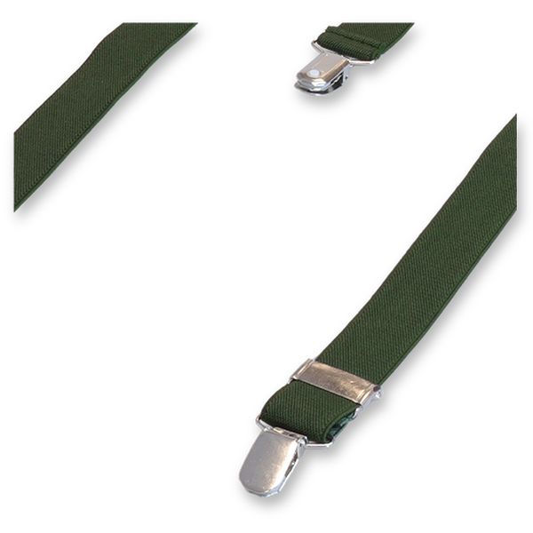 Dunkelgrüne Damen Hosenträger (3)