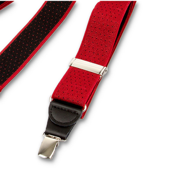 Rote gepunktete Hosenträger (2)